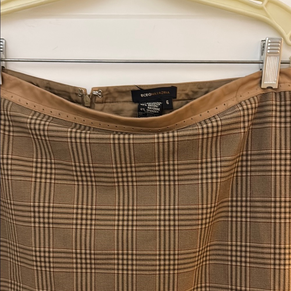 BCBGMAXAZRIA Plaid Skirt
